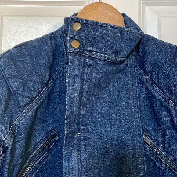 Sz 46 Jeep Fashion jean jacket with zippered removable sleeves - Picture 5 of 12